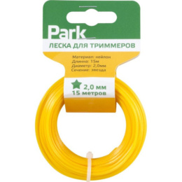 Леска для триммера звезда 2,0мм,  15м, на блистере Park 990590