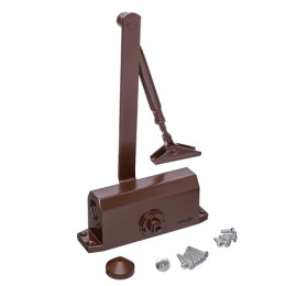 Доводчик дверной Vanger DC-45-BR со складным рычагом, до 45кг, от -40 до +60 C°, коричневый Vanger 36093