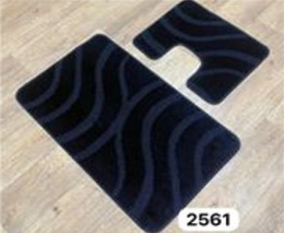 Комплект ковриков напольных для ванной и туалета на латекс. основе Maximus Классик 2пр. 50х 80см/50х40см, Sapphire/сапфир Confetti  561