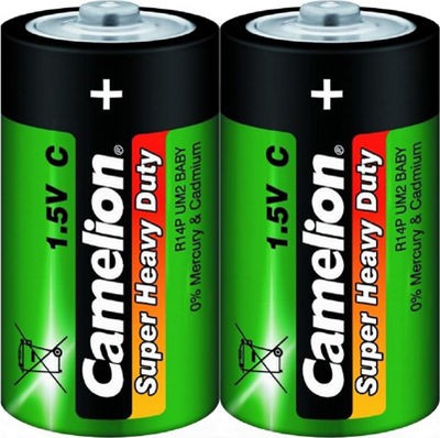 Батарейка Camelion солевая Heavy Duty R14 ( 2шт. в спайке) ЭН-1661