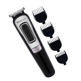 Набор для стрижки и бритья 3 в 1, аккумуляторный, USB шнур, черный Kelli KL-7024
