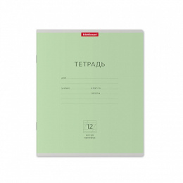 Тетрадь  12 листов косая линейка ErichKrause Классика, ассорти 35187