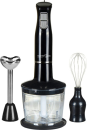 Блендер погружной с измельчителем  500Вт, 2 скорости, черный Maxtronic MAX-FY-705SS-2