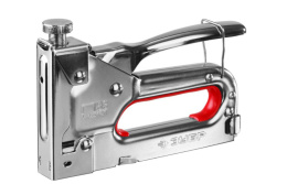 Пистолет мебельный для скоб металлический регулируемый (тип скобы 53, 4-14мм), Master Зубр 31563
