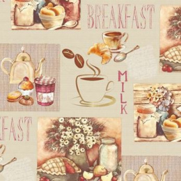 Клеенка столовая на тканевой основе ТВ 1,30х25м бежевый Колорит 546/12