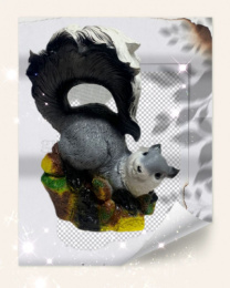 Фигурка садовая гипсовая Белка вертихвостка серая 27х33см ГусьДекорЛюкс 4С72С