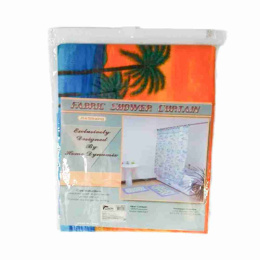 Штора для ванной полиэстер 180х180см, кольца, дизайн микс Радужный Дом РД64399