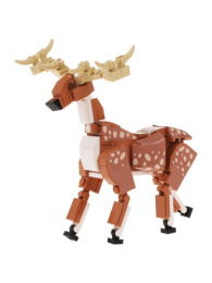 Конструктор пластиковый 113 элементов Олень, в коробке On Time 45266