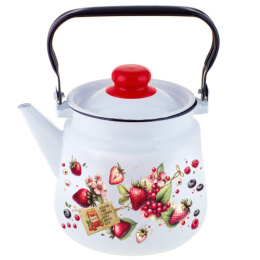 Чайник эмалированный 3,5л с подвижной металл. ручкой Ягодки Appetite 1с26с