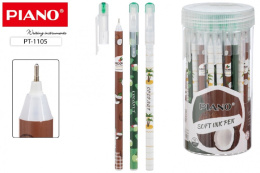 Ручка шариковая на масляной основе Piano Кокос, синяя, 0,7мм ассорти РТ-1105