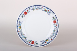 Тарелка фарфоровая мелкая 200мм Флорис Коралл ZX2312-8FP