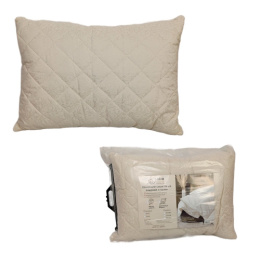 Подушка 50х70см Овечья шерсть (п/э 70, кант) в пакете, Коллекция Золотое Руно ДомВелл 