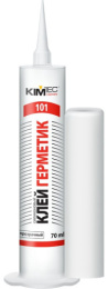 Герметик Силикон бесц.101Е КИМ ТЕК 70мл 02-01-42(10шт) 02-01-42