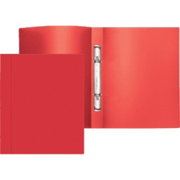 Папка на 2-х кольцах Attomex А4 500мкм, непрозрачная красная 3081400
