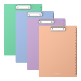 Планшет ErichKrause А4 Mat Pastel Bloom, шкала 30см, пластиковый, ассорти 61218