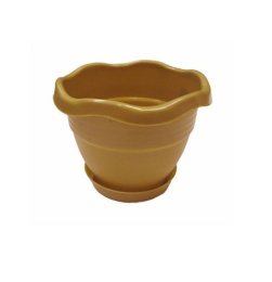 Горшок для цветов пластиковый Шарм эль Шейх с поддоном  9,1л Агропласт БК0026