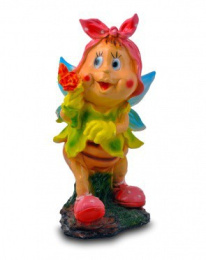 Фигурка садовая гипсовая Бабочка в платочке большая 25х50см ГусьДекорЛюкс 12С04