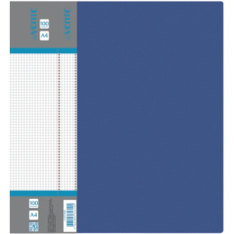 Папка с 100 файлами Devente Daily А4 800мкм, синяя 3107402