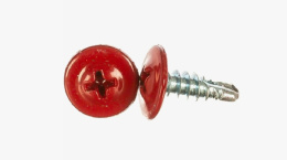 Саморез с п/ш со сверлом 4,2/13 RAL 3003 (красный) 283-4213300