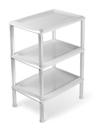 Этажерка трехсекционная пластиковая Джета универсальная 44х31х53,7см светло-серый Martika С741