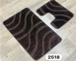 Комплект ковриков напольных для ванной и туалета на латекс. основе Maximus Классик 2пр. 50х 80см/40х50см, Brown/шоколадный Confetti  518