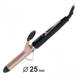 Щипцы электрические для завивки волос, керамическое покрытие, коричневый Delta lux DL-0626