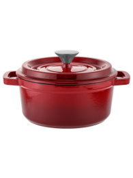 Кастрюля чугунная  3,6л эмалированное покрытие My real iron cook MCE5363