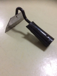 Тяпка нержавеющая сталь 120х50мм без черенка клепаная черная, в ассортименте