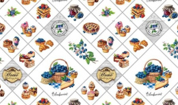 Клеенка столовая на нетканой основе с увеличенным наложением Мажор 1,35х20м Колорит 655/0