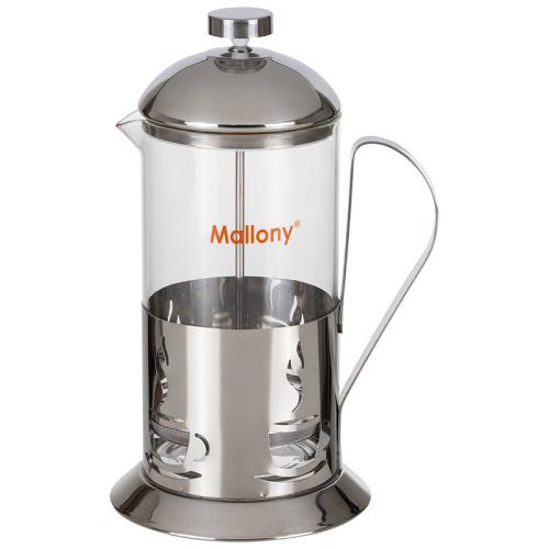 Френч-пресс 1л нержавеющая сталь+стекло Mallony 950152