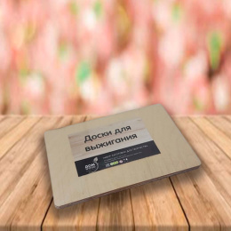 Доски для выжигания экошпон набор 5шт. 19,5х14х1,5см ДомВуд Ф242