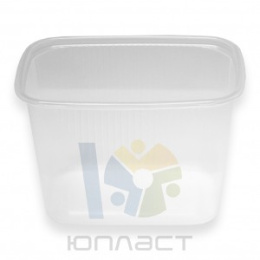 Контейнер одноразовый пластиковый с крышкой 108х82мм  350мл Юпласт ЮУПМ2586