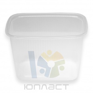 Контейнер одноразовый пластиковый с крышкой 108х82мм  350мл Юпласт ЮУПМ2586