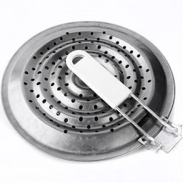 Рассекатель огня металлический 20,5см съемная металлическая ручка, в упаковке Мирхозторг 1172