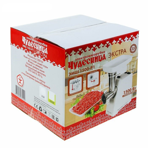 Мясорубка электрическая 1500Вт, без шинковки Чудесница ЭМШ1500-Р1