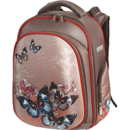 Рюкзак Devente Step Butterfly школьный, жесткий, 2 отделения, ортопедический 7033624