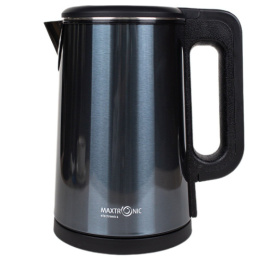 Чайник электрический 2,2л 1800Вт, нержавеющая сталь, пластик, диск, темно-синий Maxtronic MAX-609