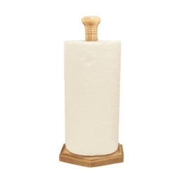 Подставка для бумажного полотенца деревянная с полотенцем Мирхозторг 1274