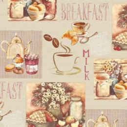 Клеенка столовая на тканевой основе ТВ 1,30х25м бежевый Колорит 546/12