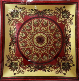 Набор тарелок стеклянных 7шт. мелкие квадратные (1шт.-300х300мм, 6шт.-180х180мм) в п/у Royal Glass 2001/08