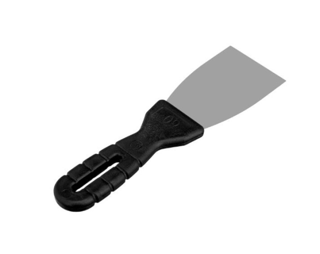 Шпатель нержавеющий  60мм пластиковая ручка Сибртех 85432