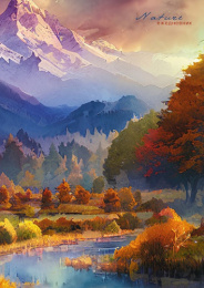 Ежедневник недатированный А5 128 листов Красивый вид С1375-100