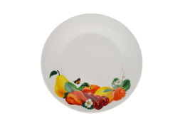 Тарелка фарфоровая мелкая 205мм Фруктовый микс Lavenir т8-7213#