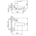 Смеситель для ванны Frud R101 R32101 Frud 32905