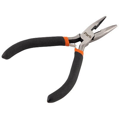 Длинногубцы прямые 125мм обрезиненные ручки, мини MIN13 Park 352013