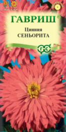 Цинния Сеньорита 0,2г цветной пакет Гавриш