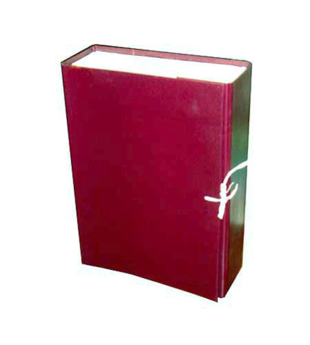 Короб архивный  70мм, бумвинил, бордовая ПА2