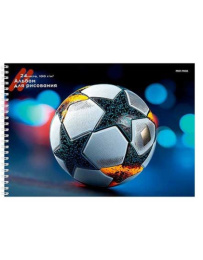 Альбом для рисования 24 листа Футбольный мяч-19, гребень 24-7578