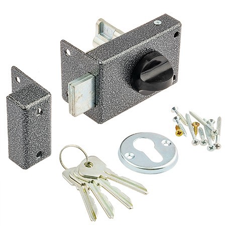 Замок накладной Омега ЗН-1, серебро Омега 25491