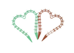 Лесенка для цветов пластиковая Сердце большое 29х28см в ассортименте Агропласт БК0006